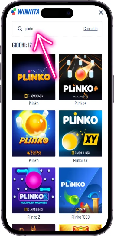 winnita plinko ricerca